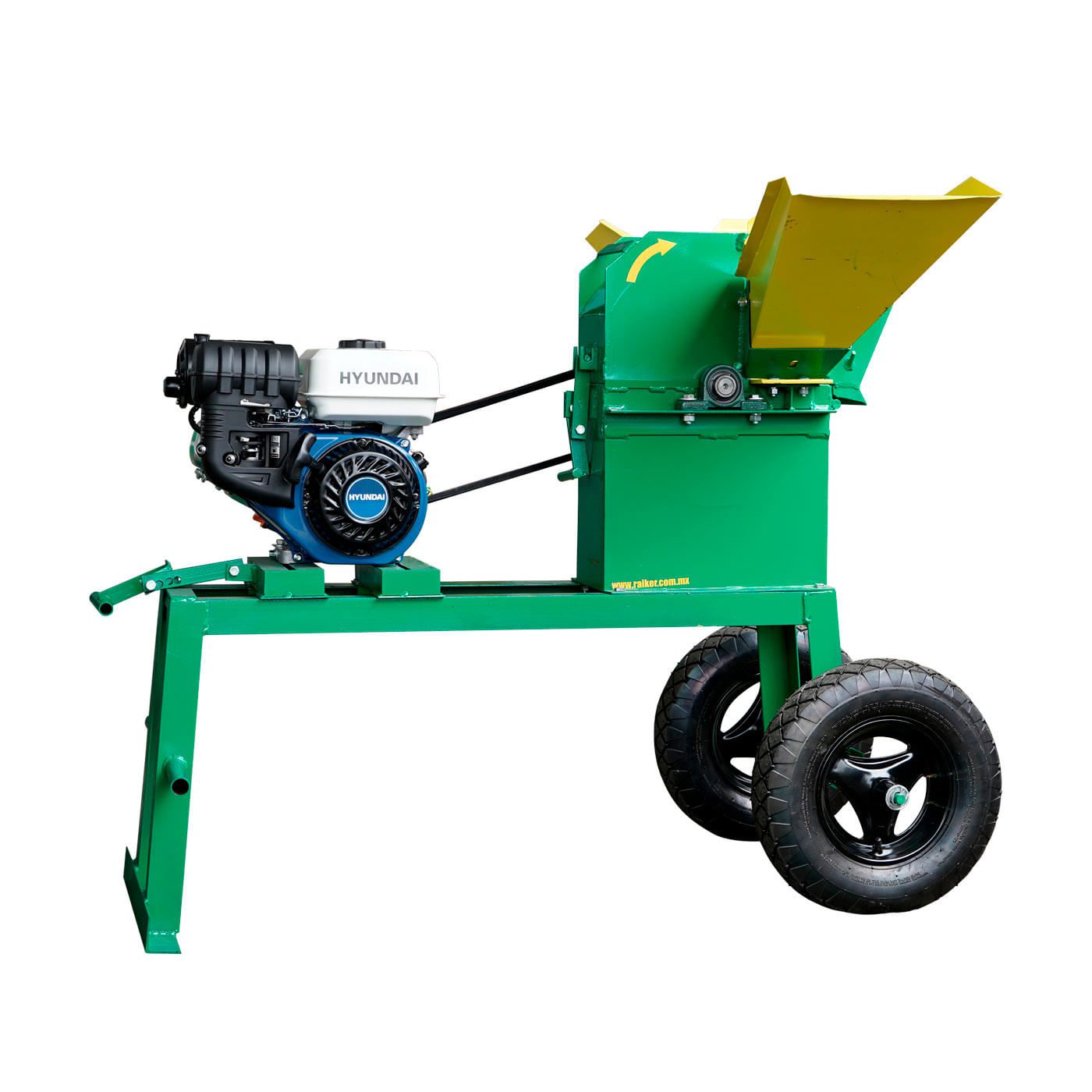 Molino Picadora Desintegradora de Forraje Modelo 2000 con Motor Hyundai 6.7 Hp a Gasolina Rkp2000b-HY67