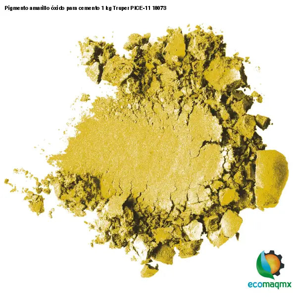 Pigmento amarillo óxido para cemento 1 kg Truper PICE-11