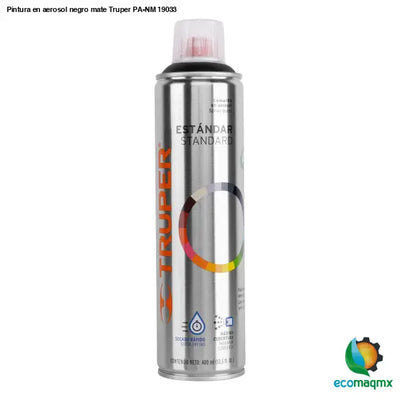 Pintura en aerosol negro mate Truper PA-NM 19033