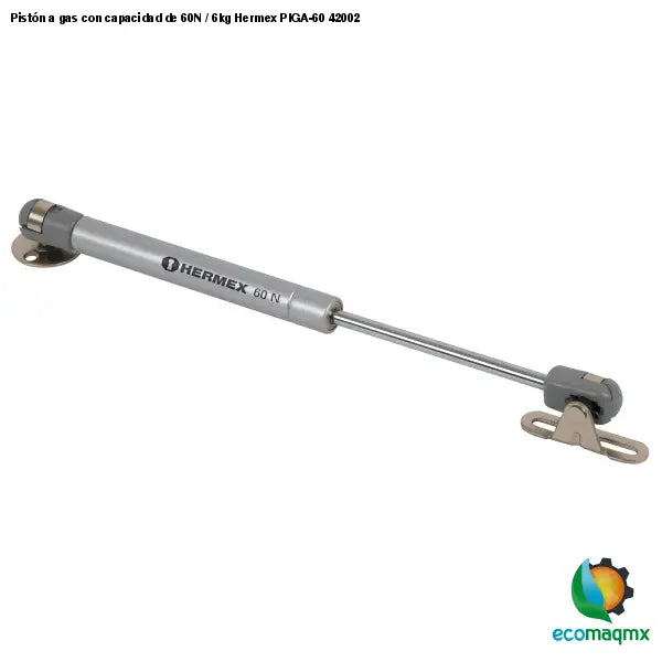 Pistón a gas con capacidad de 60N / 6kg Hermex PIGA-60 42002