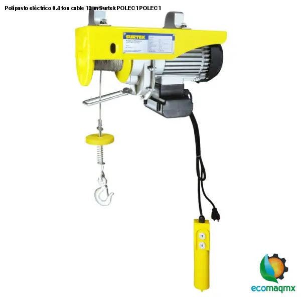 Polipasto eléctrico 0.4 ton cable 12 m Surtek POLEC1 POLEC1