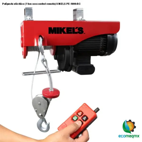 Polipasto eléctrico (1 ton con control remoto) MIKELS