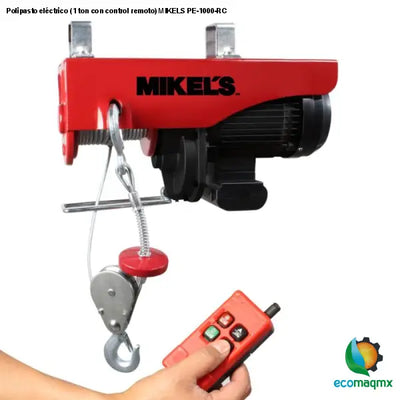 Polipasto eléctrico (1 ton con control remoto) MIKELS