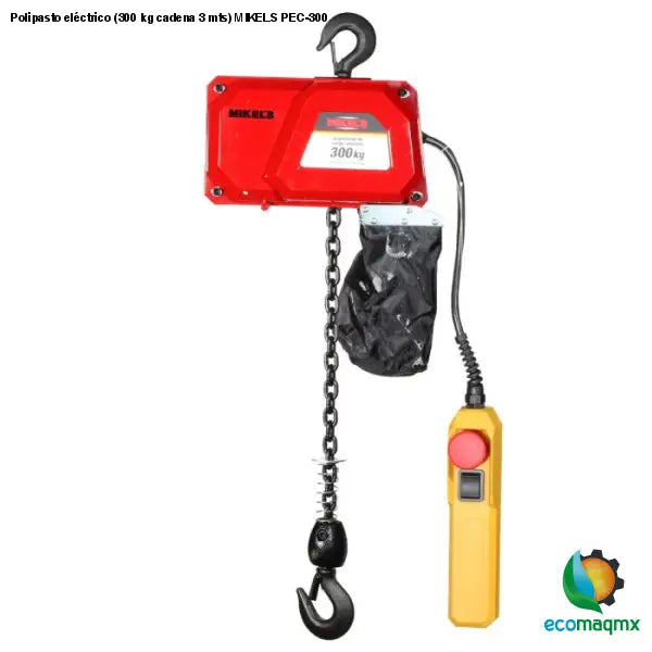 Polipasto eléctrico (300 kg cadena 3 mts) MIKELS PEC-300