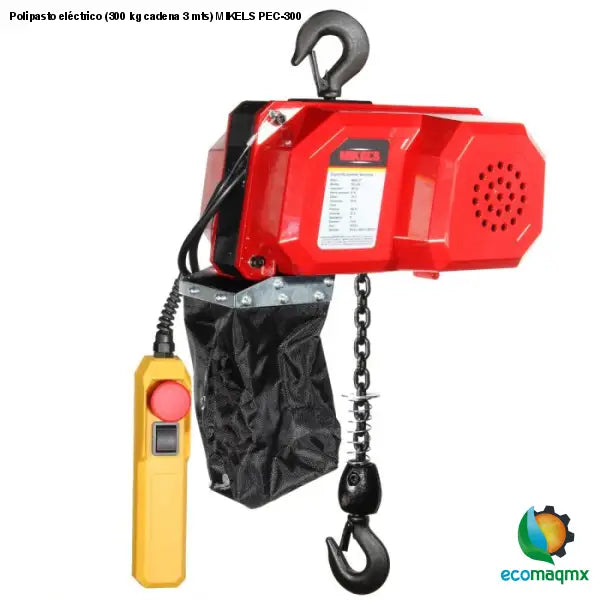 Ecomaqmx Polipasto Eléctrico 300 Kg Cadena 3 Mts Mikels Pec 300 Ecomaqmx Ecomaq México Sa 9815