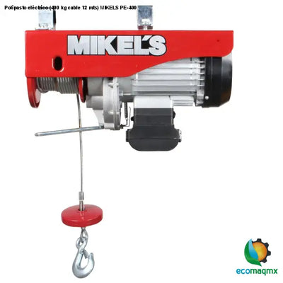 Polipasto eléctrico (400 kg cable 12 mts) MIKELS PE-400