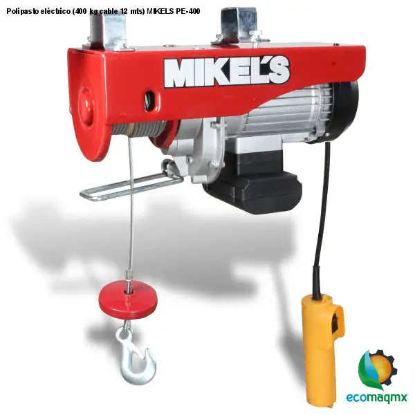 Polipasto eléctrico (400 kg cable 12 mts) MIKELS PE-400