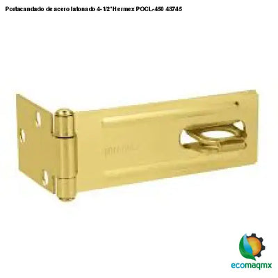 Portacandado de acero latonado 4-1/2’ Hermex POCL-450 43745