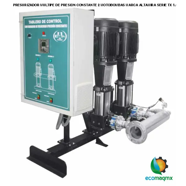 PRESURIZADOR MULTIPE DE PRESION CONSTANTE 2 MOTOBOMBAS MARCA