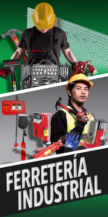 Promotional poster for an industrial hardware store.