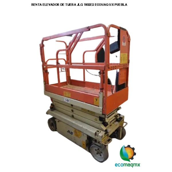 RENTA ELEVADOR DE TIJERA JLG 1932E2 EN PUEBLA ECOMAQMX