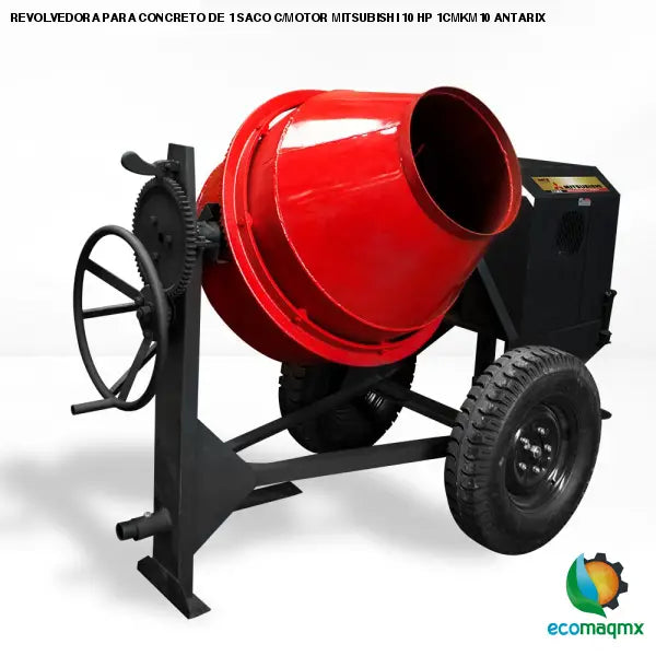 REVOLVEDORA PARA CONCRETO DE 1 SACO C/MOTOR MITSUBISHI 10 HP