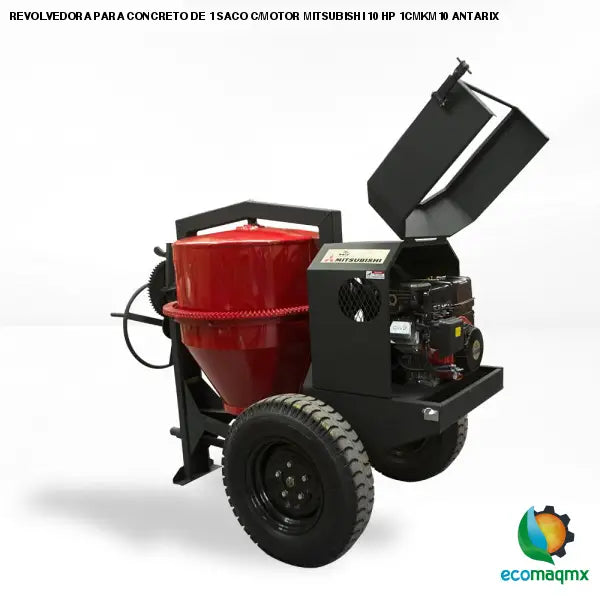 REVOLVEDORA PARA CONCRETO DE 1 SACO C/MOTOR MITSUBISHI 10 HP