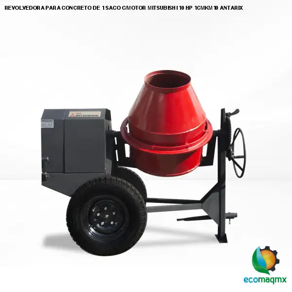 REVOLVEDORA PARA CONCRETO DE 1 SACO C/MOTOR MITSUBISHI 10 HP