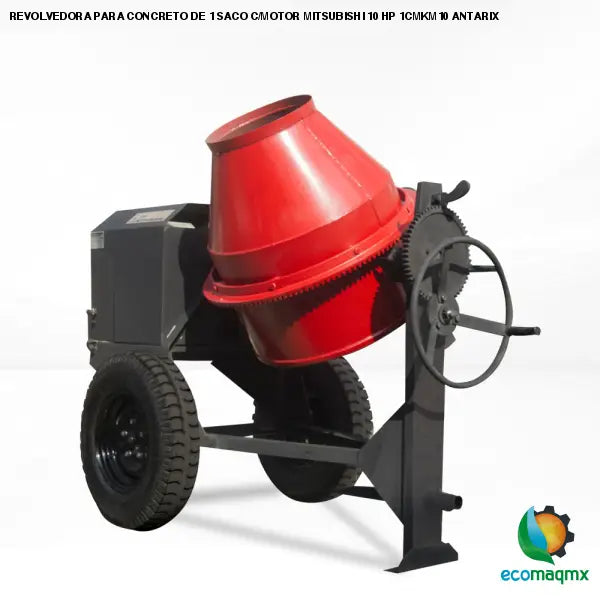 REVOLVEDORA PARA CONCRETO DE 1 SACO C/MOTOR MITSUBISHI 10 HP