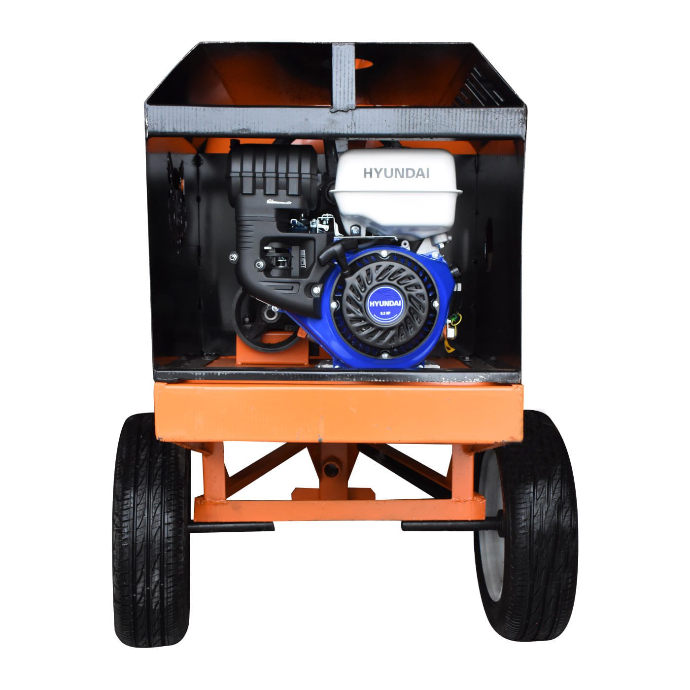 Revolvedora De Concreto A Gasolina Husky 1 Saco C/motor Hyundai 9 Hp – Hkrb1-hy93