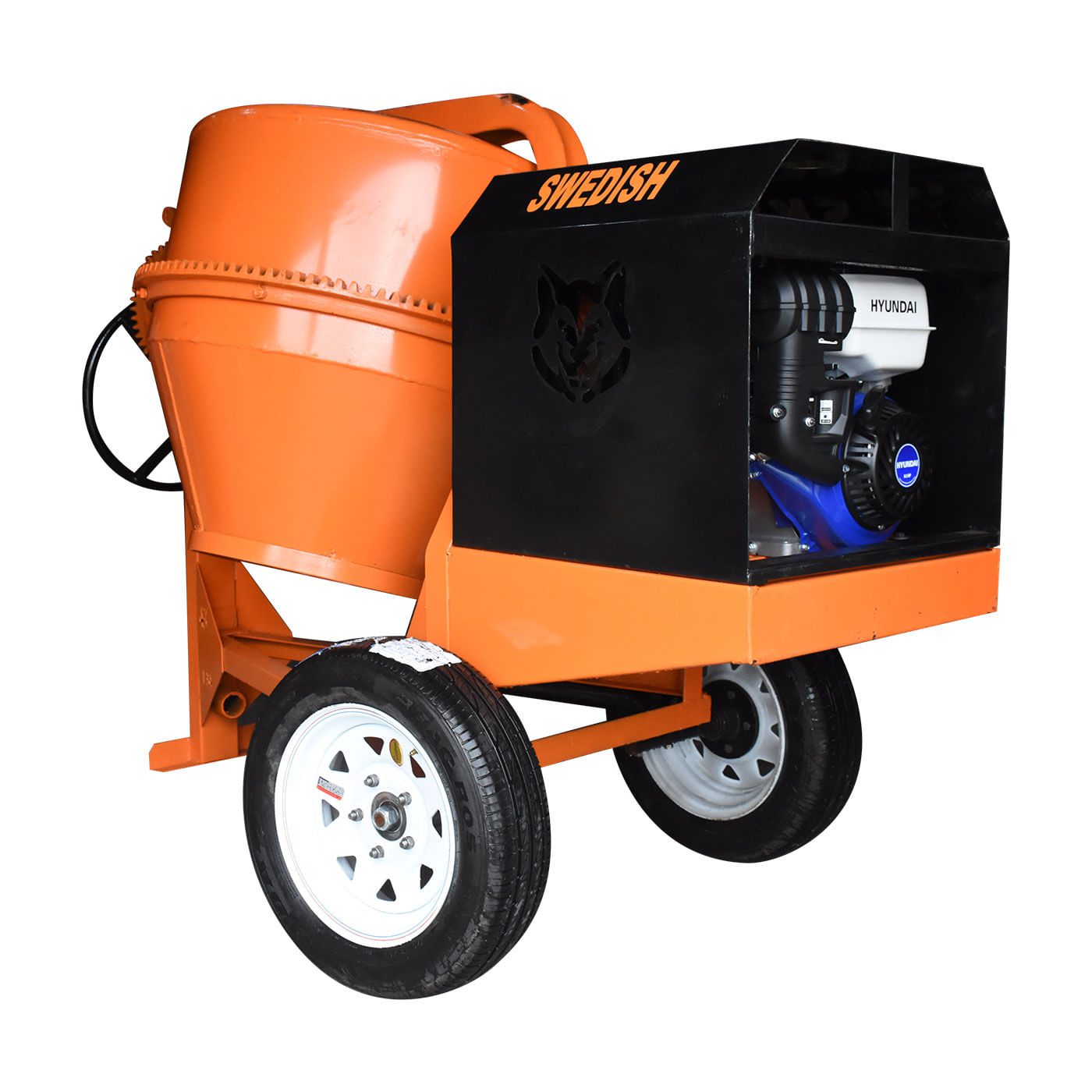 Revolvedora De Concreto A Gasolina Husky 1 Saco C/motor Hyundai 9 Hp – Hkrb1-hy93