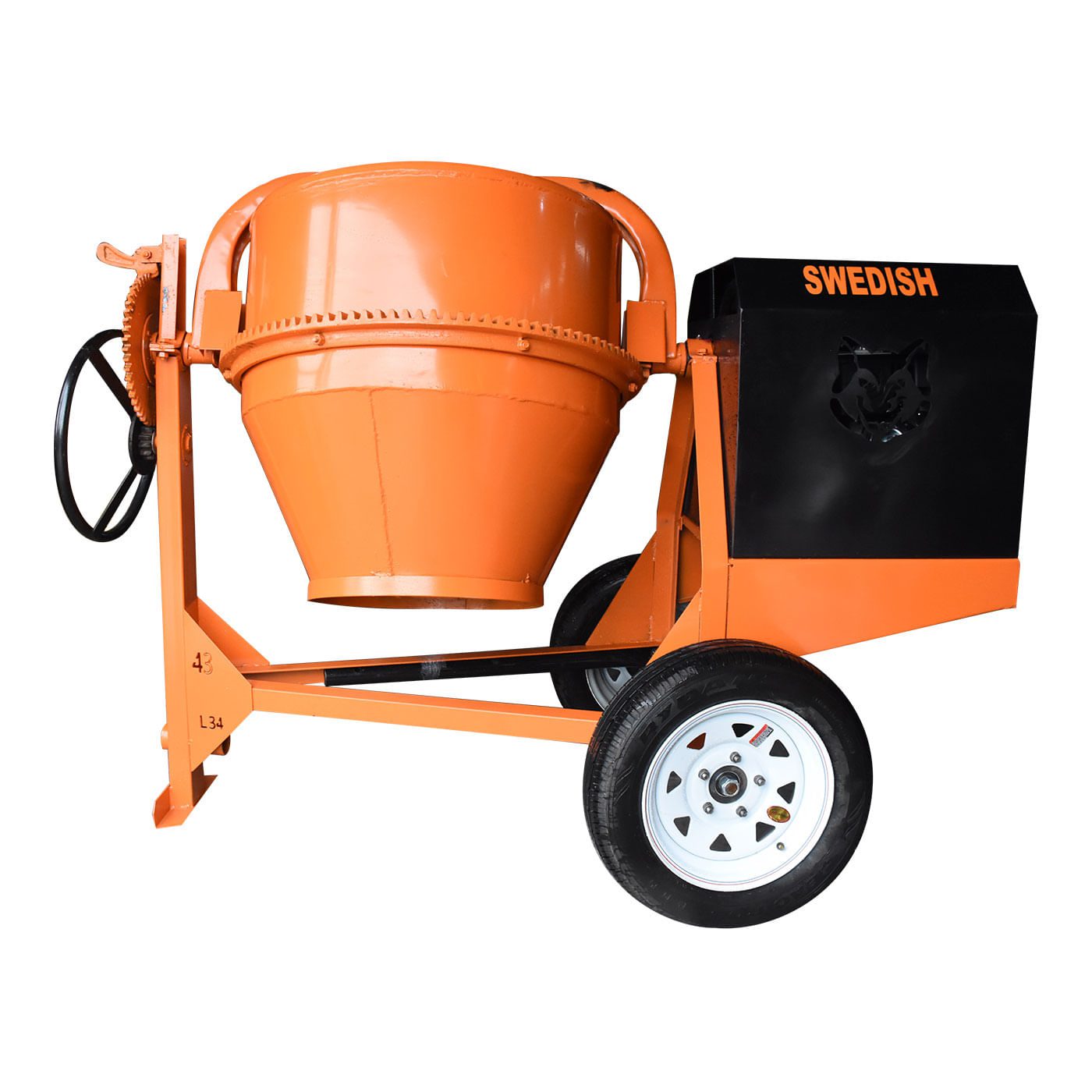 Revolvedora De Concreto A Gasolina Husky 1 Saco C/motor Hyundai 9 Hp – Hkrb1-hy93
