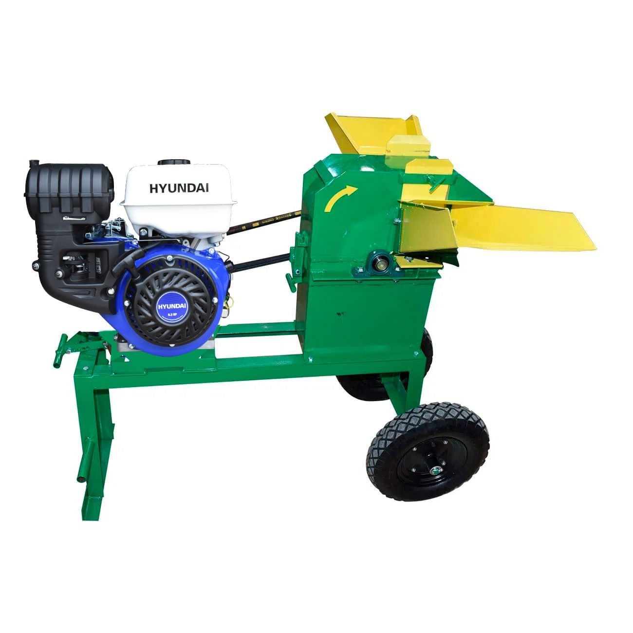 Molino Picadora Desintegradora de Forraje Modelo 2000 con Motor Hyundai 9.3 Hp a Gasolina Rkp2000b-hy93