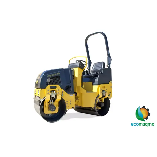 Rodillo Doble Articulado 1200 Kg Tandem Ancho 90 Cm Motor