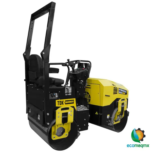 Rodillo Vibratorio Motor A Gasolina 22 Hp Hombre A Bordo Direcion Hidraulica TDK- TDKR1200