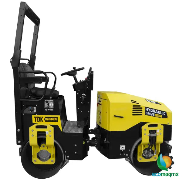 Rodillo Vibratorio Motor A Gasolina 22 Hp Hombre A Bordo Direcion Hidraulica TDK- TDKR1200