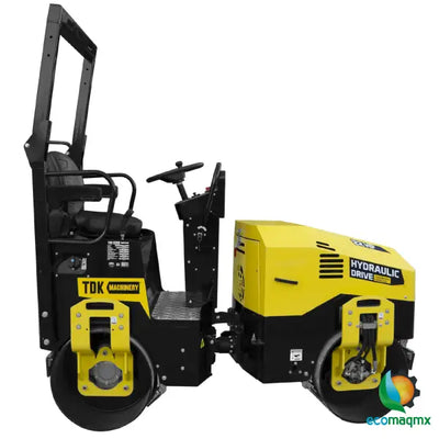 Rodillo Vibratorio Motor A Gasolina 22 Hp Hombre A Bordo Direcion Hidraulica TDK- TDKR1200