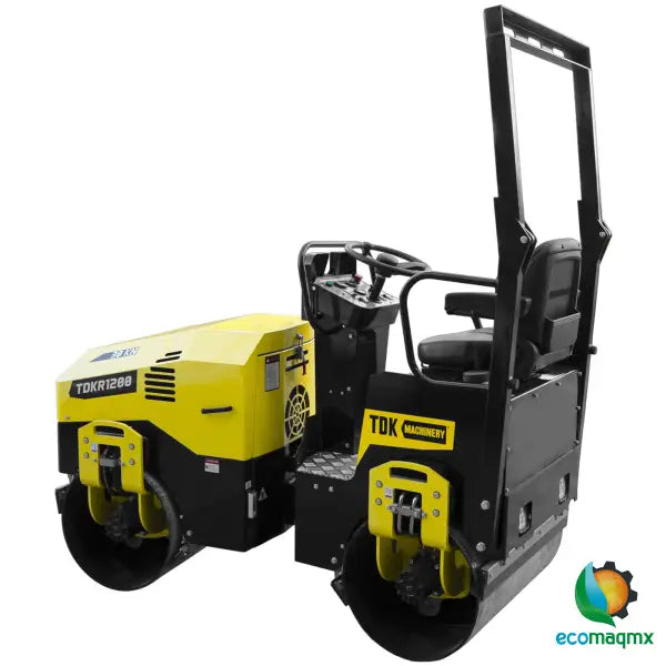 Rodillo Vibratorio Motor A Gasolina 22 Hp Hombre A Bordo Direcion Hidraulica TDK- TDKR1200