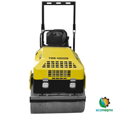 Rodillo Vibratorio Motor A Gasolina 22 Hp Hombre A Bordo Direcion Hidraulica TDK- TDKR1200