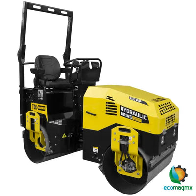 Rodillo Vibratorio Motor A Gasolina 22 Hp Hombre A Bordo Direcion Hidraulica TDK- TDKR1200