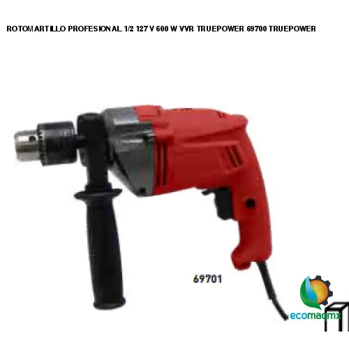 ROTOMARTILLO PROFESIONAL 1/2 127 V 600 W VVR TRUEPOWER 69700