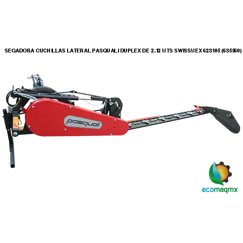 SEGADORA CUCHILLAS LATERAL PASQUALI DUPLEX DE 2.12 MTS