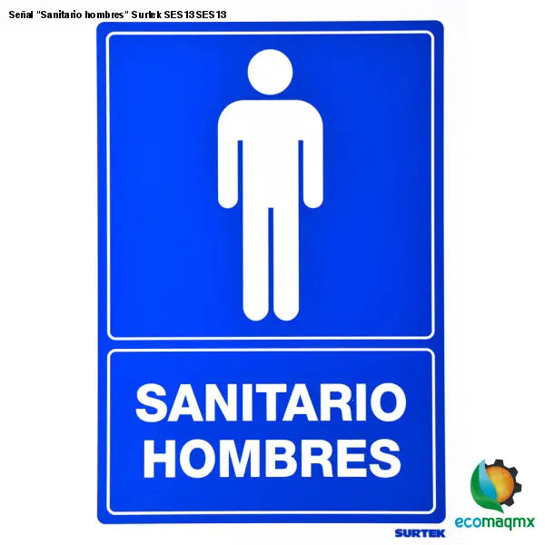 Señal Sanitario hombres Surtek SES13 SES13