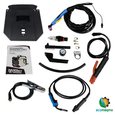 Soldadora Inverter Profesional 5 En 1 TIG/MMA/TIG LIFT/PLASMA 110v/220v SWEDISH HUSKY TITANIUM TM5180