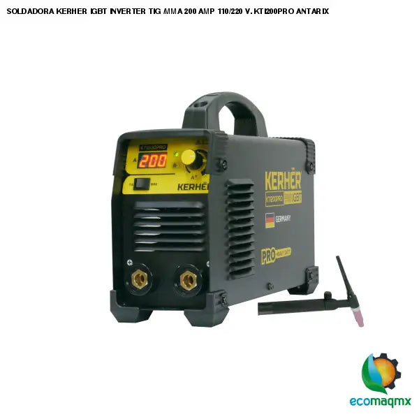 SOLDADORA KERHER IGBT INVERTER TIG /MMA 200 AMP 110/220 V.