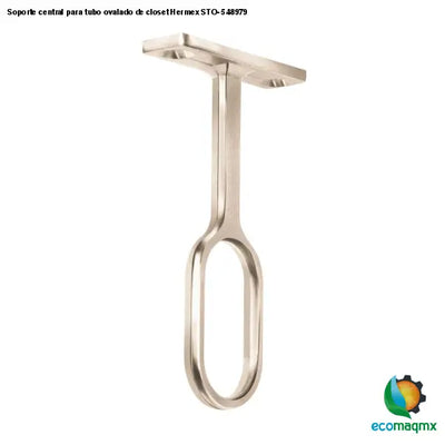 Soporte central para tubo ovalado de closet Hermex STO-5