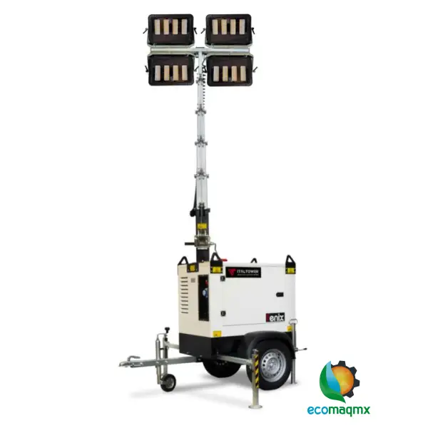 TORRE DE ILUMINACION &nbsp;C/4 LAMPARAS LED &nbsp;DE 300 W c/u &nbsp; 7 METROS DE ALTURA &nbsp; 160,000 lumens, MARCA: ITALTOWER &nbsp;MODELO: FENIX PRO-25