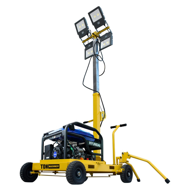 Torre De Luz TDK 4 Lamparas Del De 100W Con Generador HYE6000 - TDKTL6000