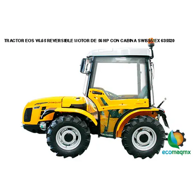 TRACTOR EOS V6.65 REVERSIBLE MOTOR DE 56 HP CON CABINA