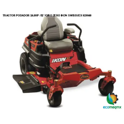 TRACTOR PODADOR 24.0HP /52”/GIRO ZERO IKON SWISSMEX 629040