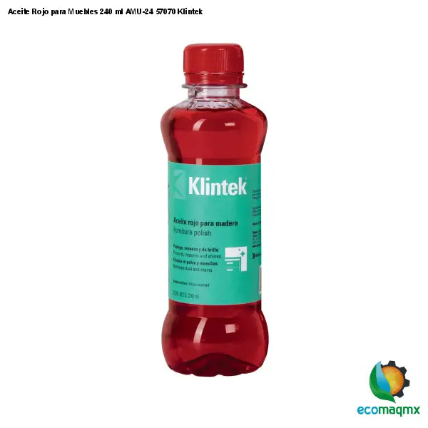 Aceite Rojo para Muebles 240 ml AMU-24 57070 Klintek -