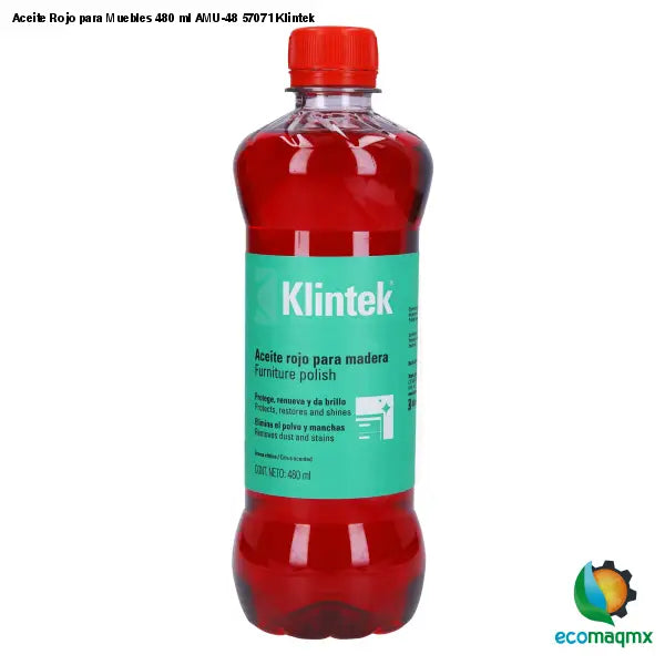 Aceite Rojo para Muebles 480 ml AMU-48 57071 Klintek