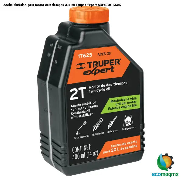 Aceite sintético para motor de 2 tiempos 400 ml Truper