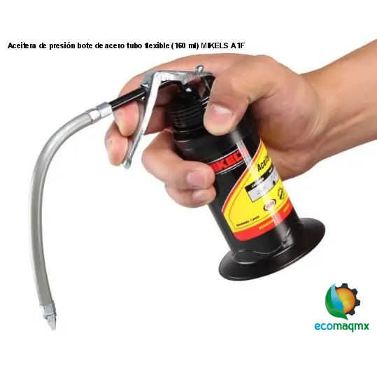 Aceitera de presión bote de acero tubo flexible (160 ml)