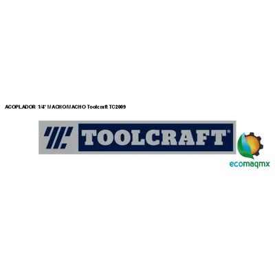 ACOPLADOR 1/4 MACHO/MACHO Toolcraft TC2009