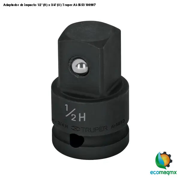 Adaptador de impacto 1/2’ (H) x 3/4’ (M) Truper AI-5653