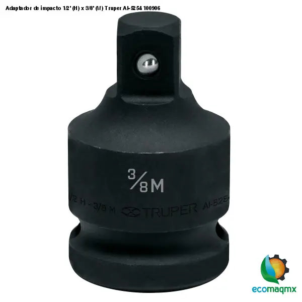 Adaptador de impacto 1/2’ (H) x 3/8’ (M) Truper AI-5254