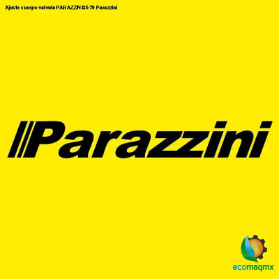Ajuste cuerpo valvula PARAZZINI25-79 Parazzini