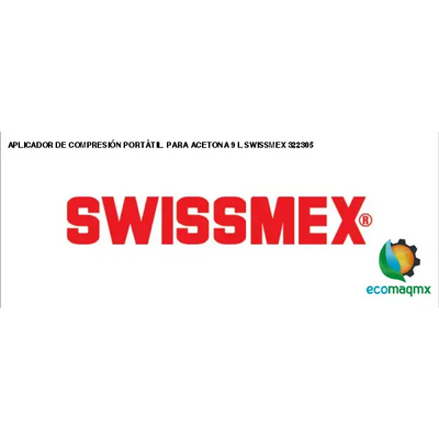 APLICADOR DE COMPRESIÓN PORTÁTIL PARA ACETONA 9 L SWISSMEX