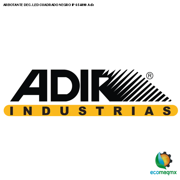 ARBOTANTE DEC. LED CUADRADO NEGRO IP 65 4890 Adir